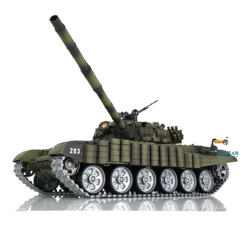 1/16 HengLong New Armor T72 RC IR BB Tank 3939 Red Eye Metal Wheels 360°Turret - Picture 7 of 12