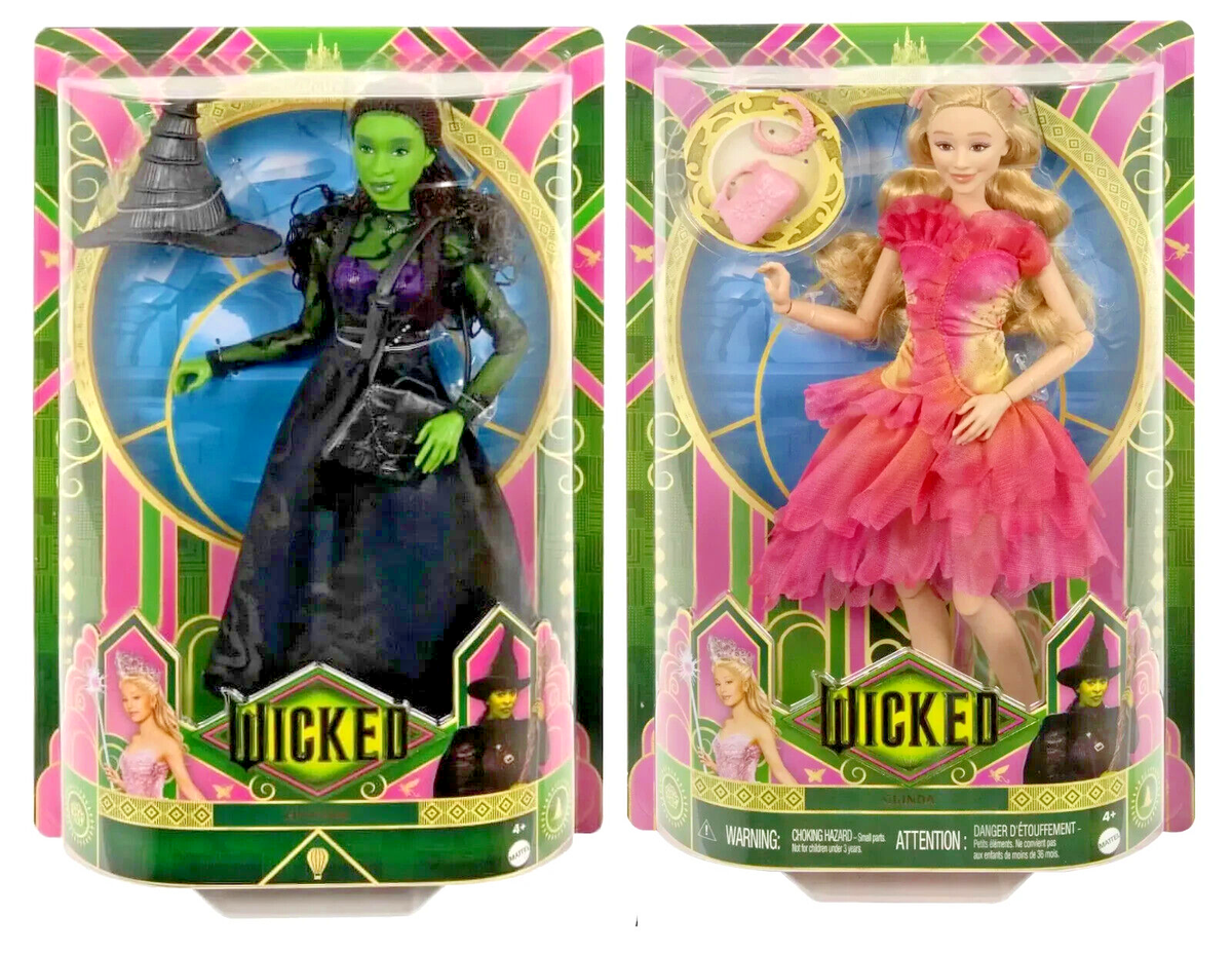 Mattel Wicked Poupée Elphaba Avec Cheveux Tressés Et Multiples Poses Hxy37 Fr Fr