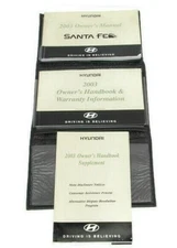 2003 Honda Santa Fe Factory Original Glovebox Owners Manual Book Portfolio