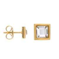 Ixxxi Ohrstecker Expression Square Gold