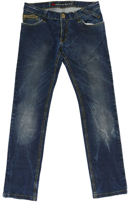 Cipo & Baxx Herren Jeans Hose W30 L32 30/32 blau dunkelblau stonewashed used