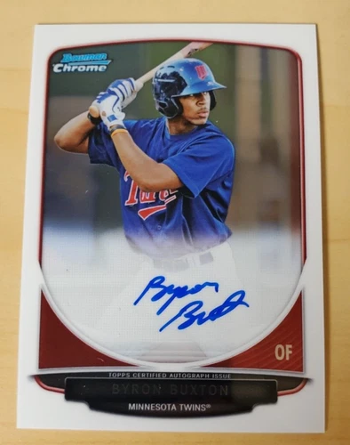 2013 Bowman Chrome Prospects Byron Buxton Rookie Auto #BCP-BB Twins SHARP!!!