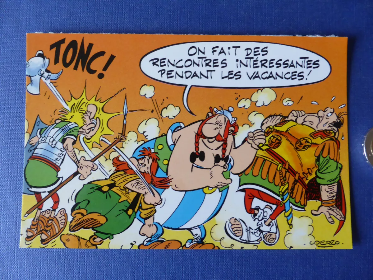 Carte Anniversaire Asterix Et Obelix à Imprimer Carte postale Bon voyage vacances - Astérix Obélix Uderzo - 1989 | eBay