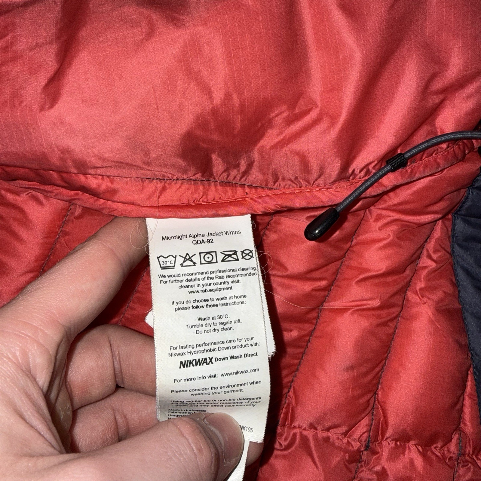 Rab Microlight Alpine 90% Down Puffer jacket navy… - image 6