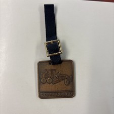 Caterpillar Cat Motor Grader Fob W/ Leather Strap