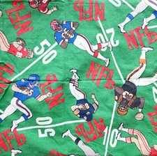 Vintage 1980s NFL Football Pillowcase Bills Bengals Chiefs Raiders Giants E80