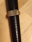 Antique Chinese Characters Hao Cai Good Luck  Sterling Silver Ring 925