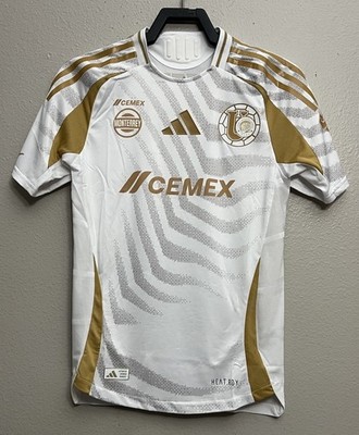 Adidas Tigres UANL Authentic Soccer Third Jersey White Mens Size