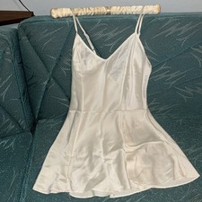 VTG Victoria's Secret 100 Silk Slip Small NWOT Ivory Chemise Bridal 2001 Y2K