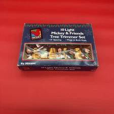 Disney Christmas Tree String Lights Mickey Mouse Goofy Donald - Vintage Warm