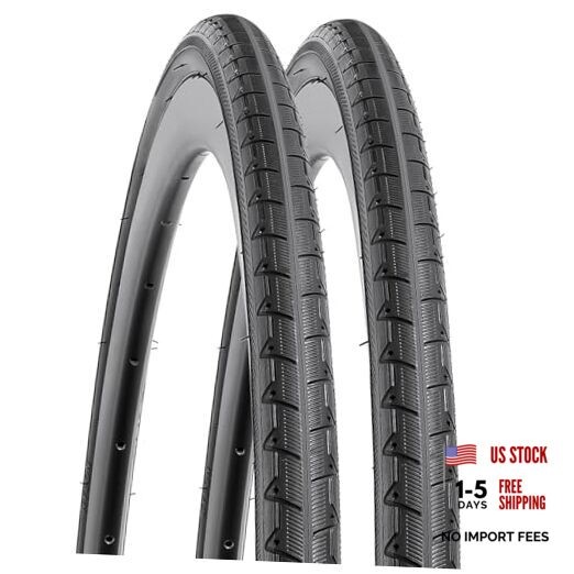 2-PCS 700C Bike Tires 700x25C/25-622 Compatible with Road Bike 