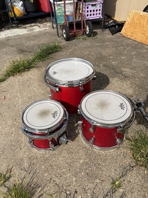 Pacific Drums (PDP) by DW - FS Series 3-Piece Tom Set (Matte Red)