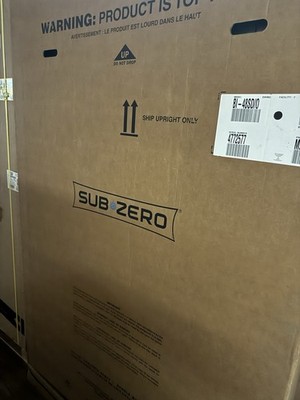 Sub-Zero BI-48SD/O Built-In Side-by-Side 2-Door Refrigerator Silver