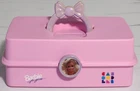 Vintage 90s Barbie For Girls Caboodles Makeup Accessory Storage Box Super Clean