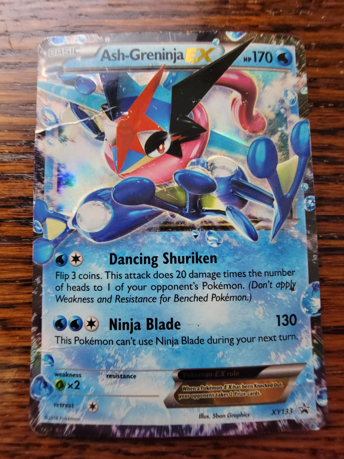 Pokemon Ash-Greninja EX (XY133) Regular Size | Bent | PL*