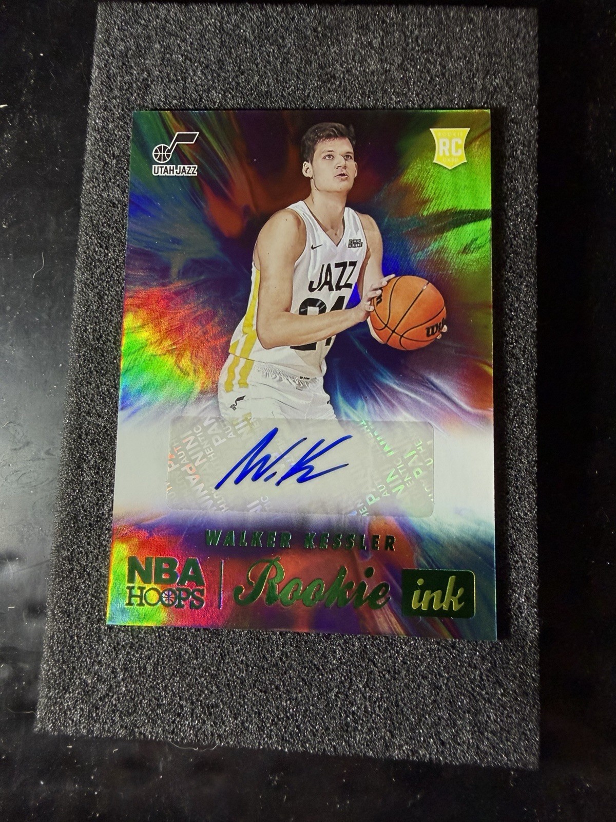 2022-23 Panini NBA Hoops - Rookie Ink Walker Kessler #RI-WKS Green (AU, RC)