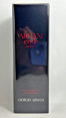 Armani Code Sport 75 ml / 2.5 oz EDT Spray For Men - Sealed NIB Free Shipping