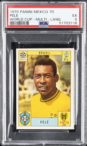 Pele [Multi Language] 1970 Panini World Cup Mexico card