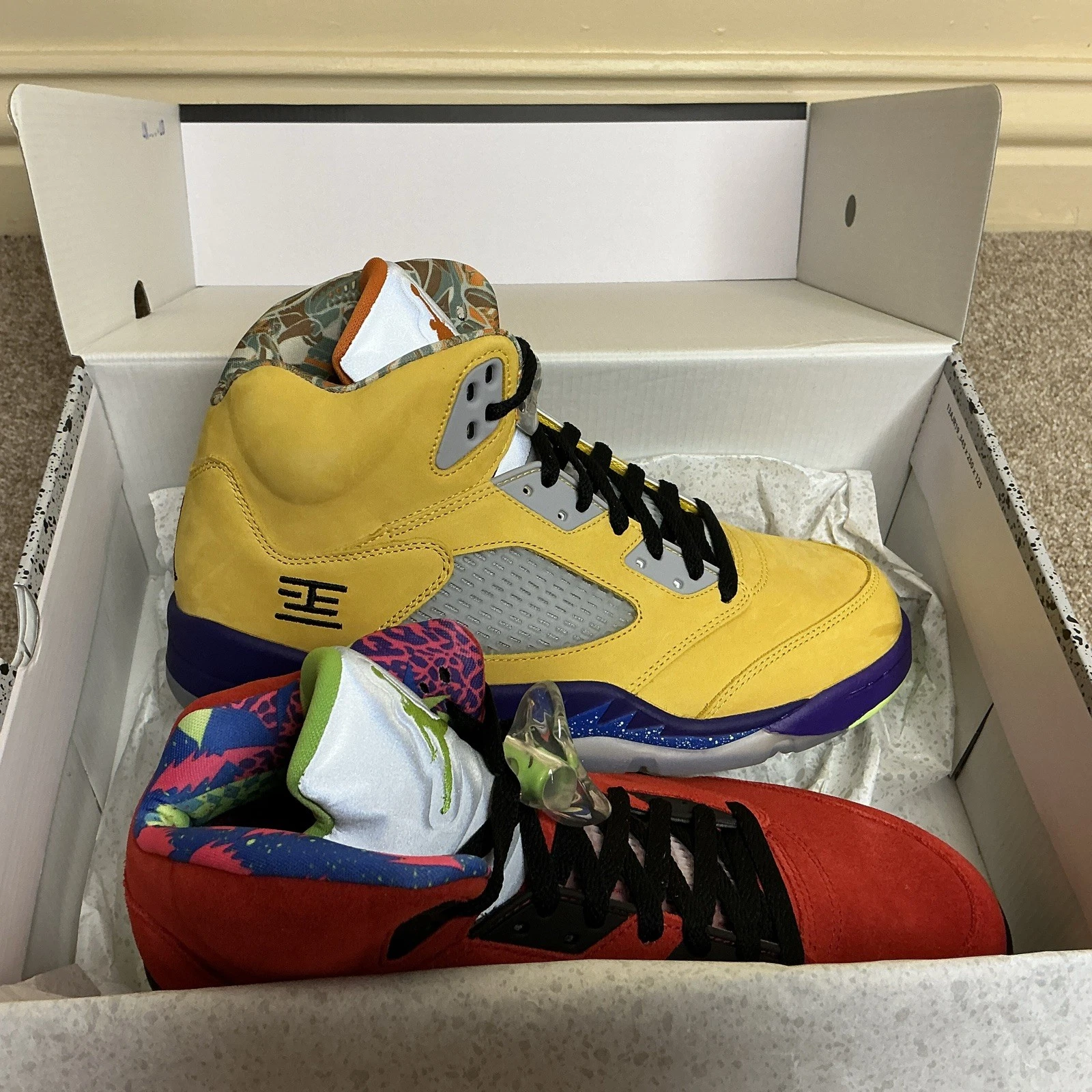 Nike Air Jordan 5 Retro What the Nuove con scatola Uomo UK Taglia UK9 US10