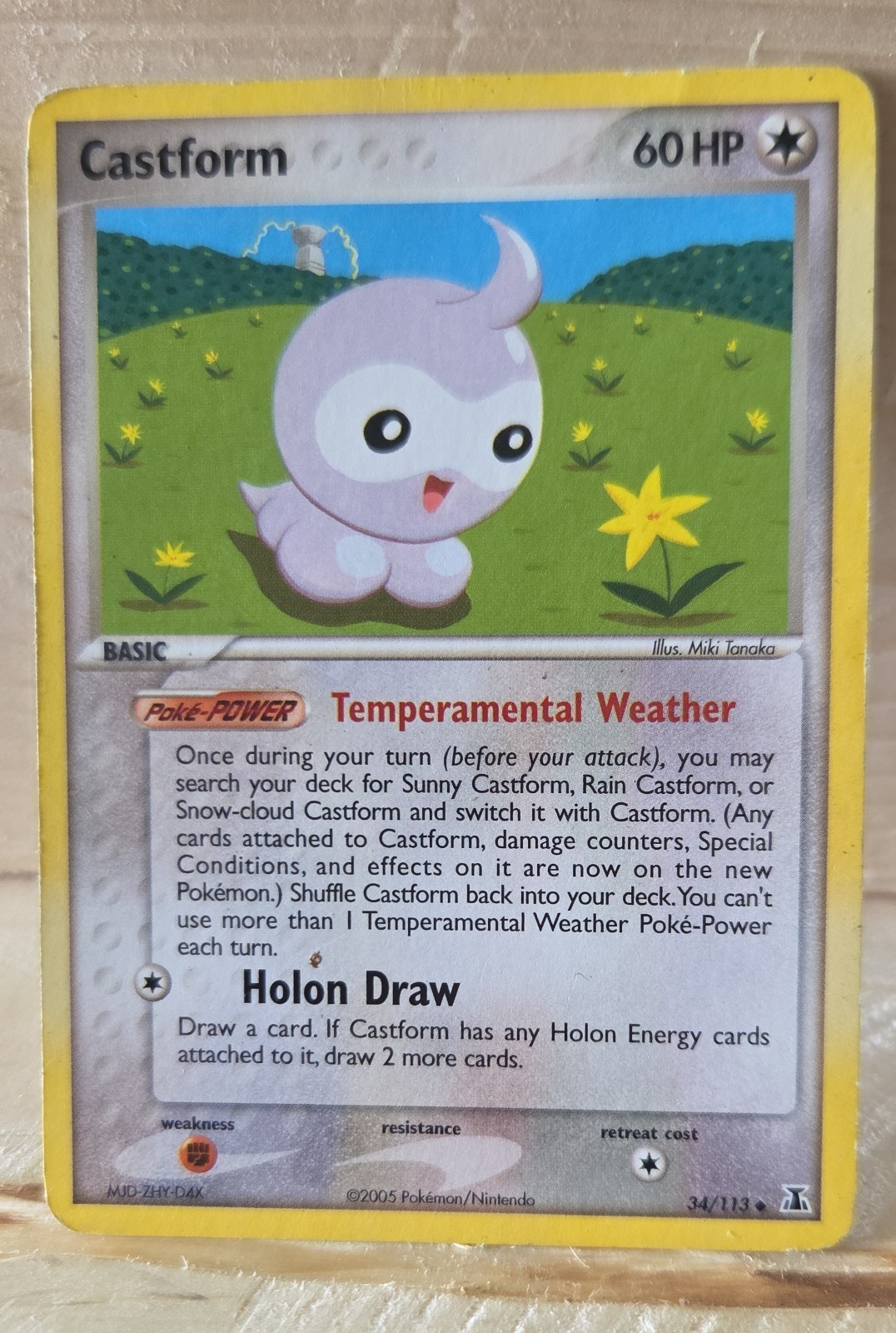 Castform 34/113 EX Delta Species Reverse Holo