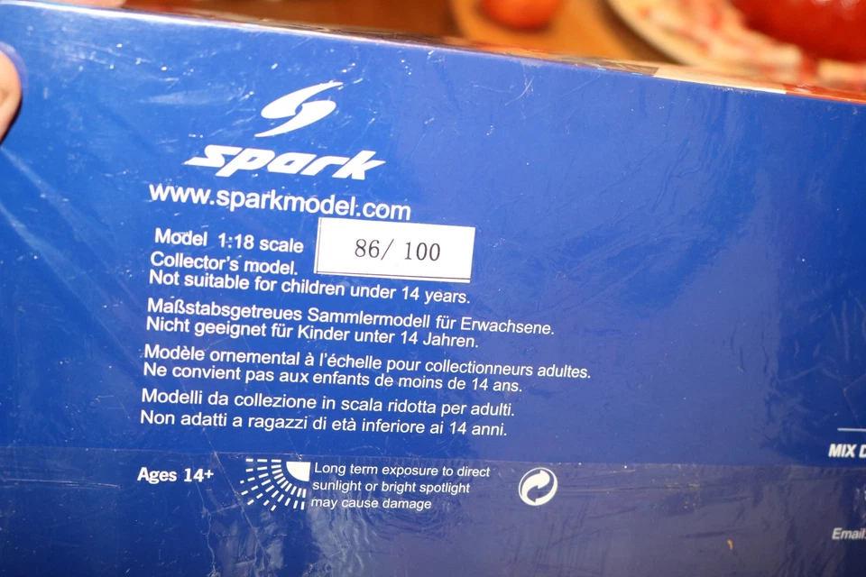 Spark 1/18 Audi R8 LMS GT3 #25 Sainteloc Racing Win 8 horas Indianápolis 2021 1/100 Foto 4 de 4