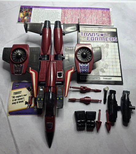Thrust 100% Complete Vintage 1985 G1 Transformers Hasbro Action Figure