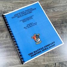 Maytag Multi Motor Service Repair Overhaul Manual 82 92 B 31 33 G 11 Parts +More
