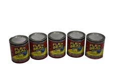 Flex Seal Liquid Rubber Sealant Coating 16oz 473mL Lot of 5 Waterproof Cans