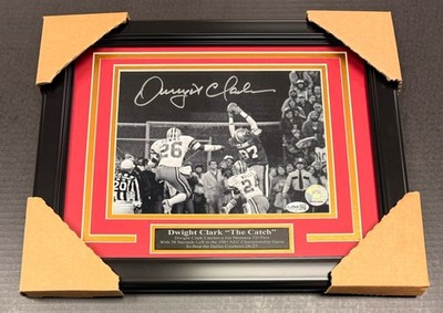 Dwight Clark The Catch 49ers Authentic Autographed Framed 8x10 Photo Jsa Coa