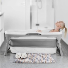 Portable Bathtub for Adult Large 56'in Foldable Collapsible tub Soaking Bath
