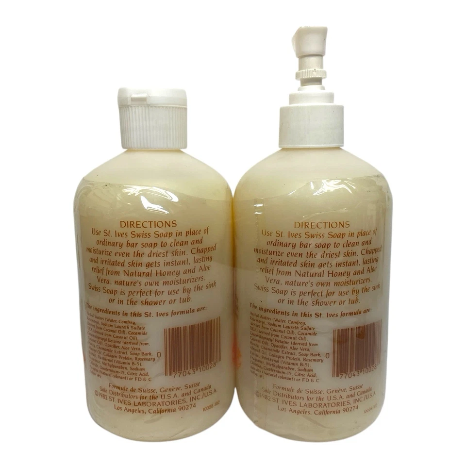 Винтажное швейцарское мыло St. Ives Honey Almond с алоэ вера 2 x 18 унций - новое - 1982 г. - Изображение 2 из 3