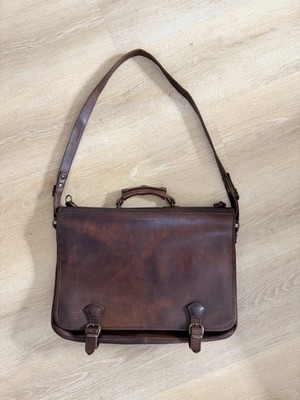 I Medici Firenze Cartellone Indy Italian Leather Briefcase Laptop 