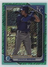 2024 Bowman Chrome Prospects Aqua Shimmer Refractor 107/125 Spencer Nivens 3n4