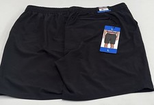 Kirkland Signature Men's Stretch Swim Shorts, Color Black, Size L