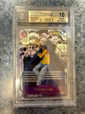 One Piece OP-05 Trafalgar Law Manga BGS 10 Awakening of the New