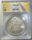1881-O $1 Morgan Silver Dollar ANACS AU 58 Details