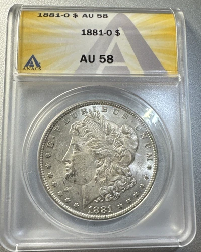 1881-O $1 Morgan Silver Dollar ANACS AU 58 Details