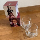 Suntory Brandy Whisky Snifter Round Glass Set of 2 80s