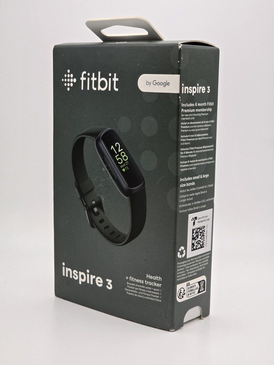 Fitbit Inspire 3 FB424 Health and Fitness Tracker - Black