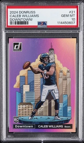 2024 PANINI DONRUSS DOWNTOWN! #21 CALEB WILLIAMS PSA 10