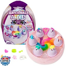 Hatchimals Alive, Rainbow Hatchery with 6 Mini Figures in Color R