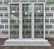 WOODEN BIFOLDING DOORS BIFOLDS EXTERNAL EXTERIOR DOUBLE GLAZED WHITE TIMBER USED
