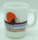 Vintage Anchor Hocking Milk Glass Lake Powell Souvenir Mug
