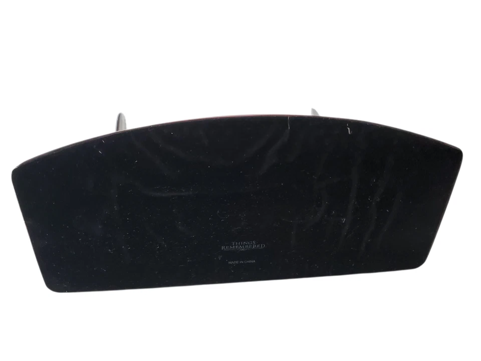 Reloj de Escritorio Danbury Doble Pluma Madera de Caoba y Acabado en Tono Plateado Decoración de Oficina Foto 4 de 4