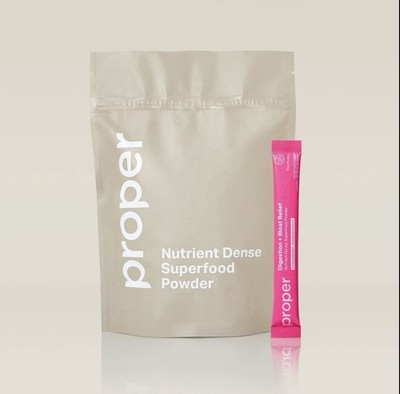 Proper The Pinks Digestion & Bloat Relief Powder Strawberry Pomegranate 15 Ct