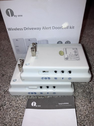 1ByOne Wireless Driveway Alert Alarm Doorbell Receivers x2 - Picture 2 of 3