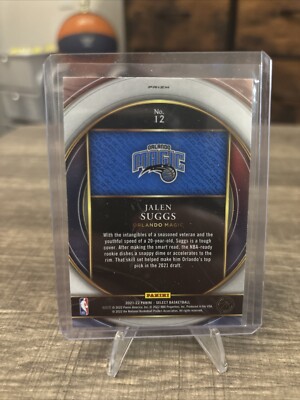 2021-22 Panini Select Numbers Jalen Suggs #12 Rookie Orlando Magic