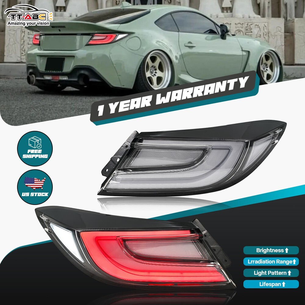 Led Tail Lights For 2022-24 Toyota GR86 Subaru BRZ ZN8/ZD8 Clear