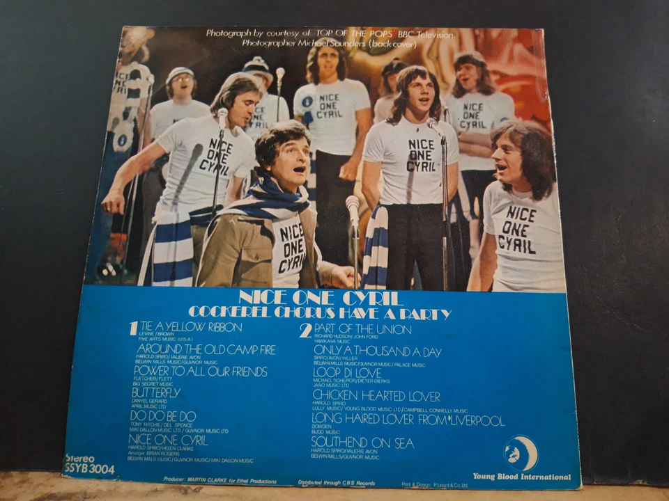 COCKEREL CHORUS  Nice One Cyril  LP  Spurs  Nicko McBrain Iron Maiden  Novelty ! Foto 3 de 4