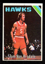 1975-76 Topps #7 Tom Van Arsdale Atlanta Hawks Basketball Card EX
